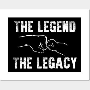 the legend and the legacy dad and son Posters and Art